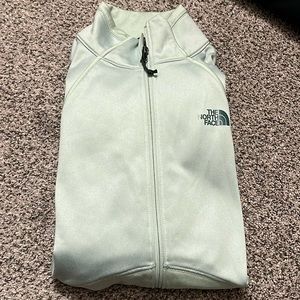 The north face zip-up sweater